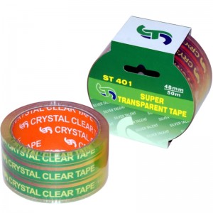 crystal clear adhesive packing tape paper card packing