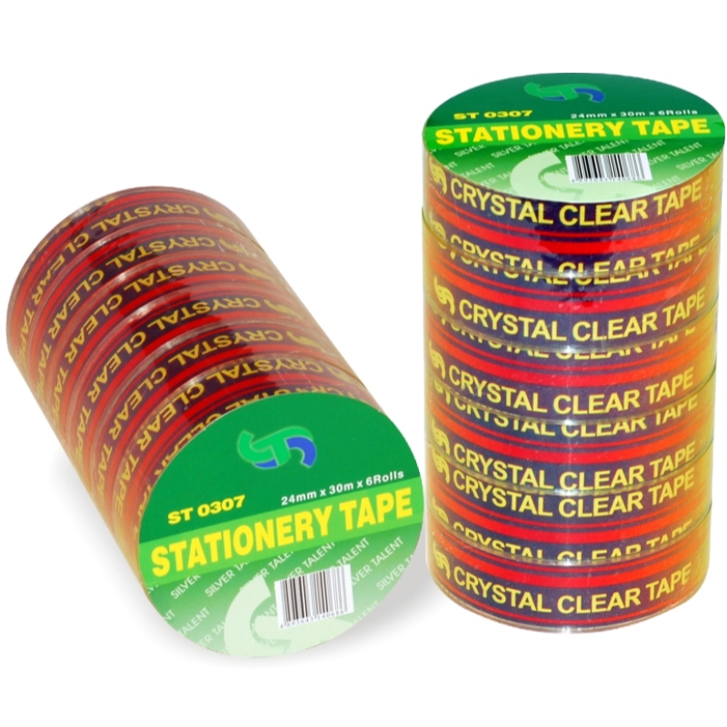 customized crystal clear stationery adhesive packing tape