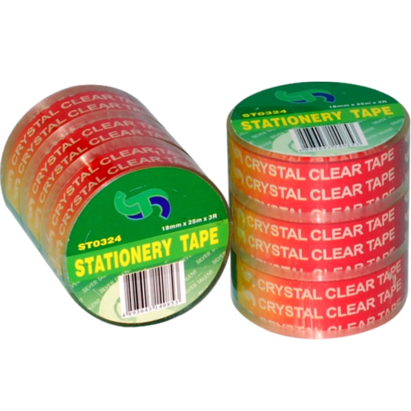 customized crystal clear stationery adhesive packing tape