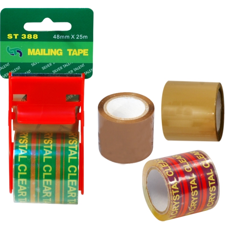 customized crystal clear stationery adhesive packing tape sealing tape